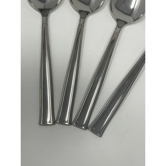 Oneida All American Stainless Forever Place Dinner Soup Spoon 6 7/8” Set Of 4 - Picture 3 of 7